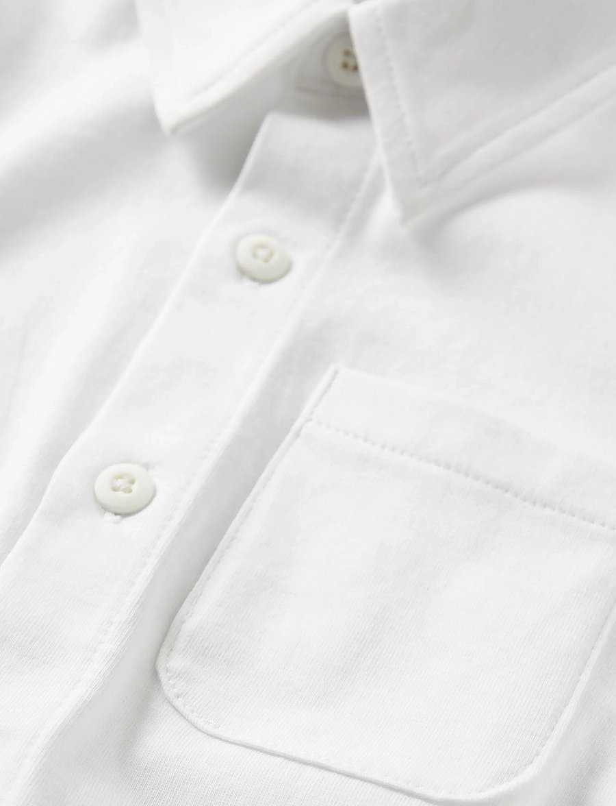 name it - NMMRONALO LS JERSEY SHIRT - langärmlige hemden - bright white - 5
