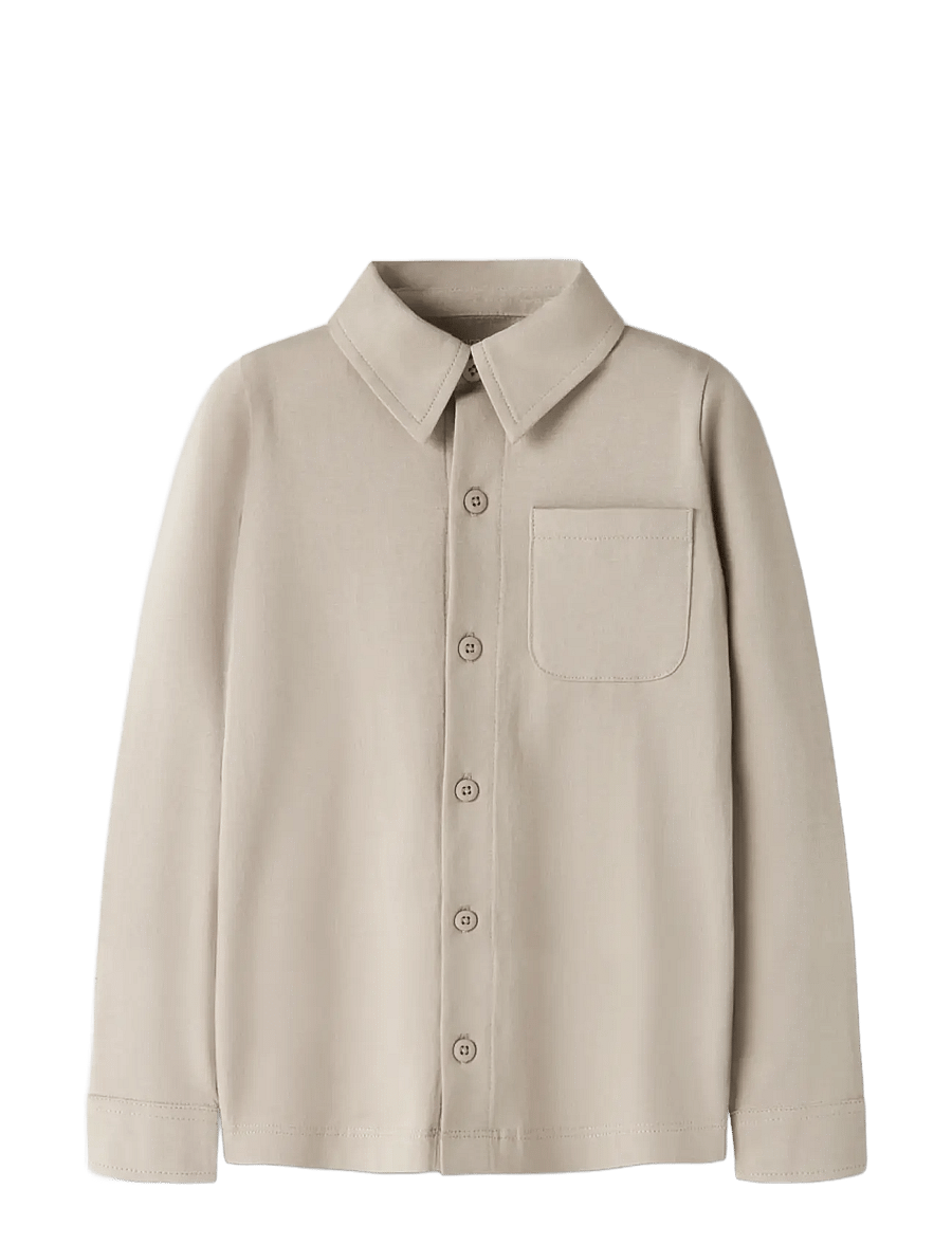 name it - NMMRONALO LS JERSEY SHIRT - langärmlige hemden - island fossil - 2