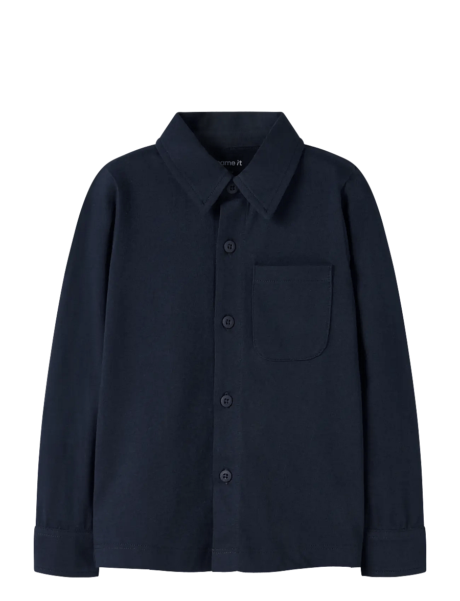 name it - NMMRONALO LS JERSEY SHIRT - langärmlige hemden - navy blazer - 0