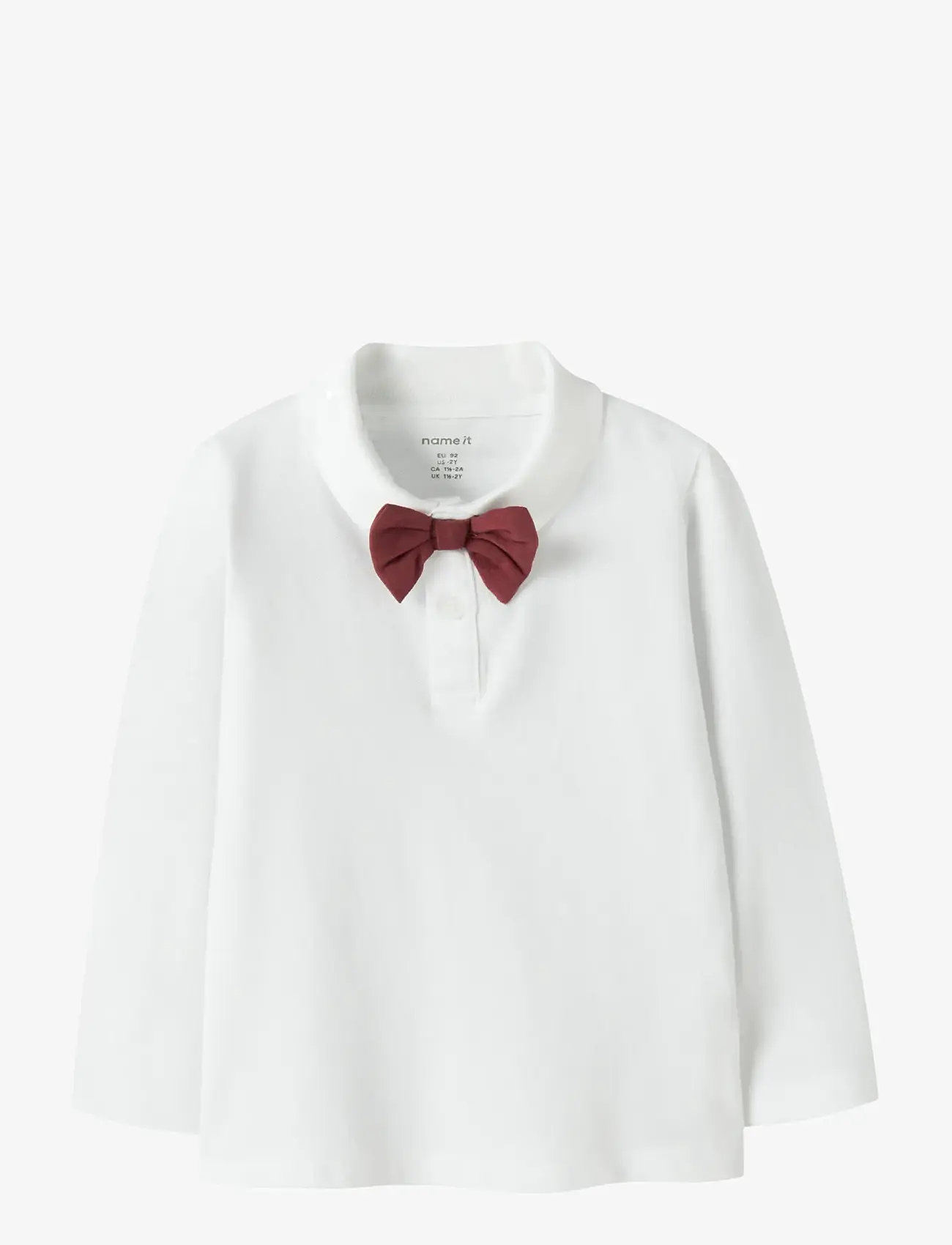 name it - NMMROGULA LS POLO - long-sleeved polos - bright white - 0