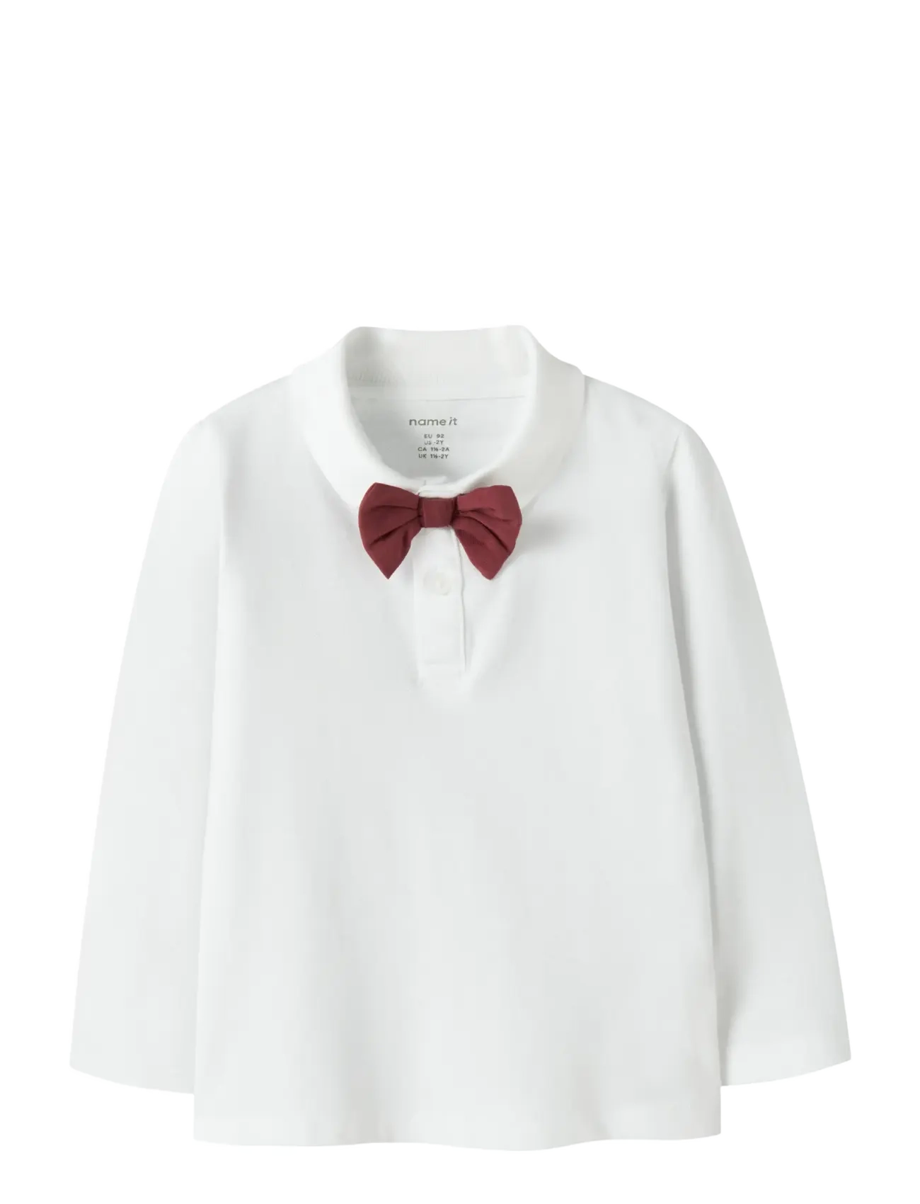 name it NMMROGULA LS POLO - Kleidung - BRIGHT WHITE / white