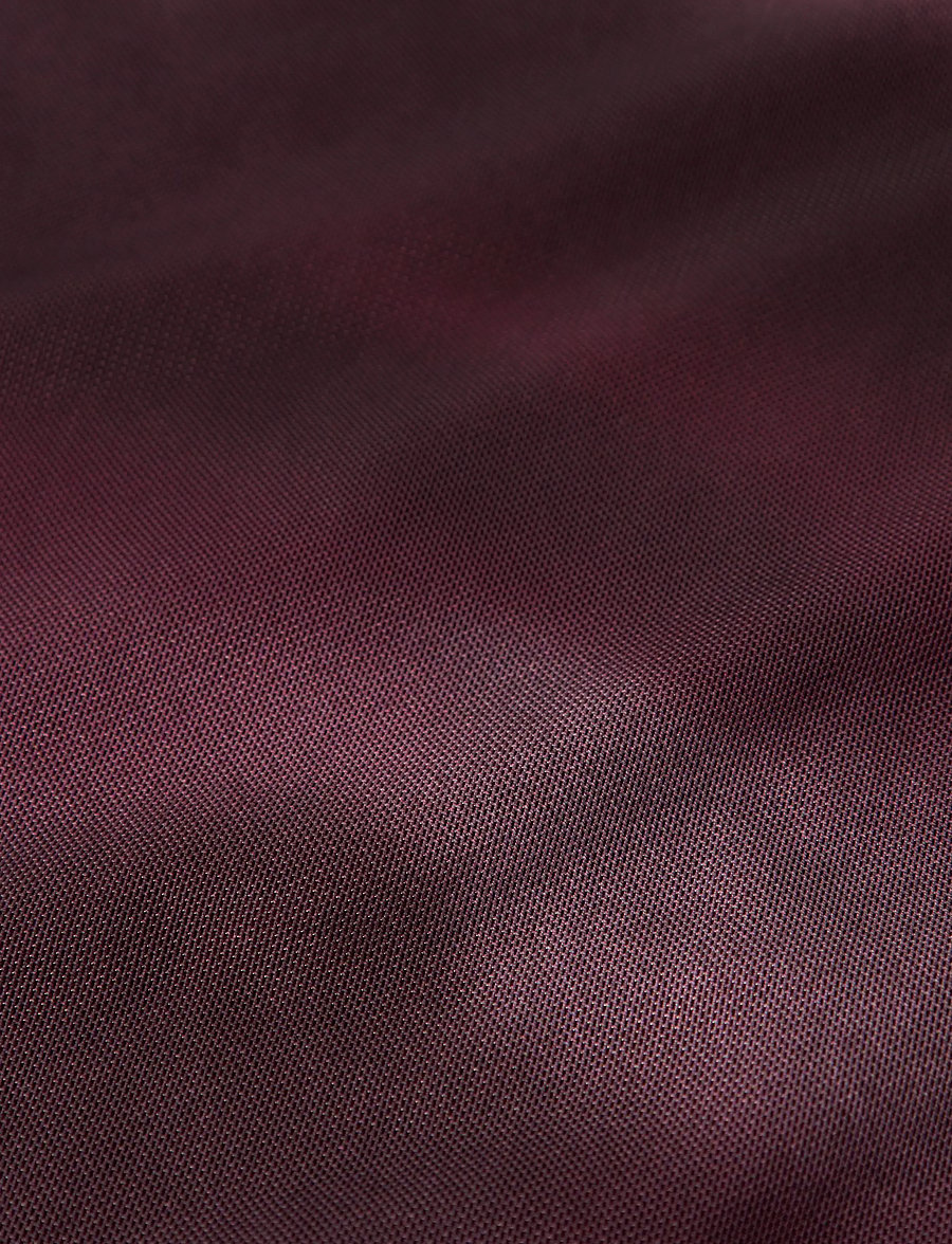 name it - NKFROPEA LS SLIM MESH TOP - langärmelig - burgundy - 2