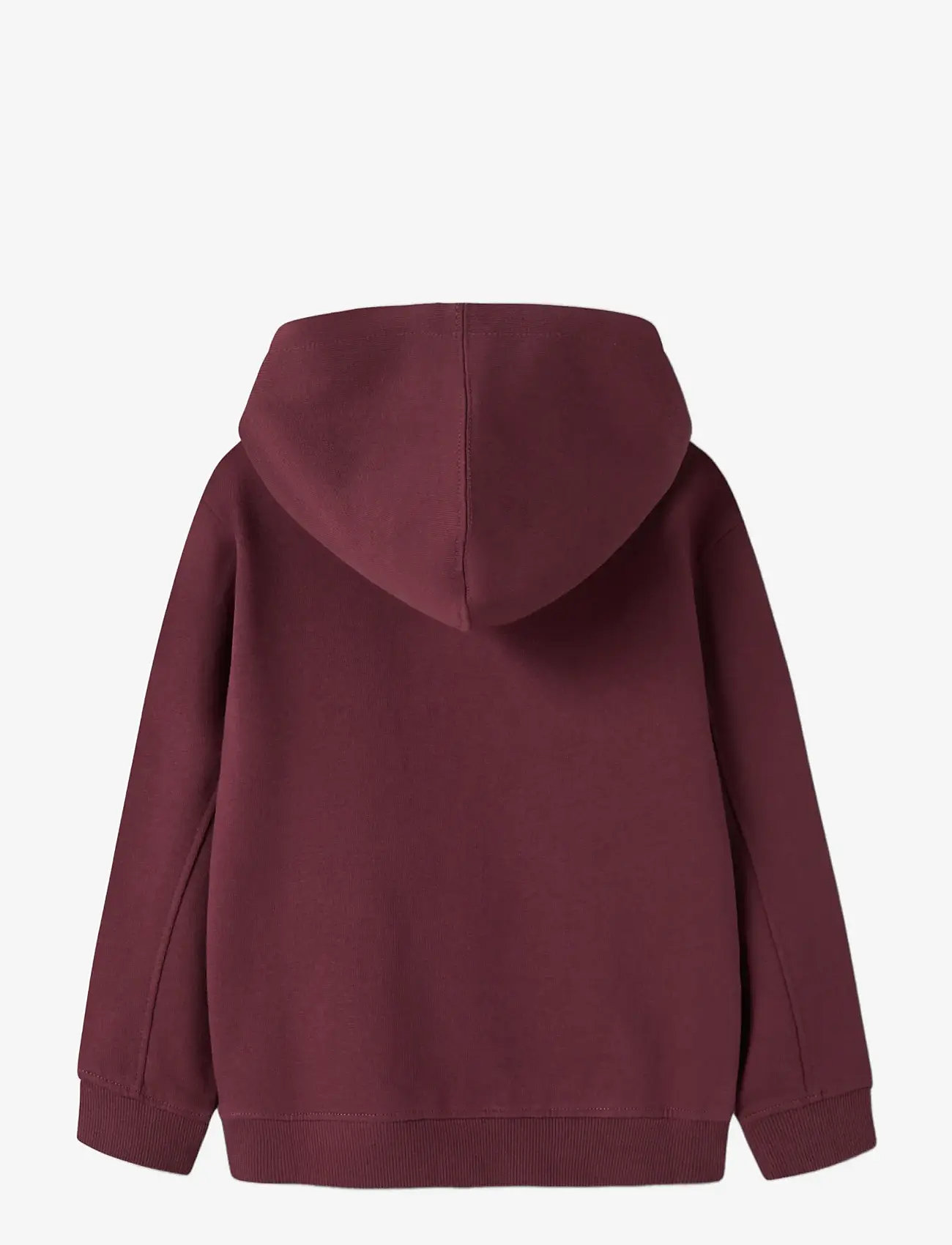name it - NKFRYCCA LS NREG SWEAT WH BRU BOX - kapuutsiga dressipluusid - burgundy - 2