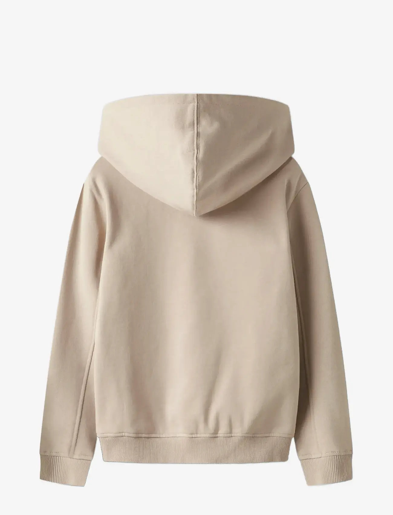 name it - NKFRYCCA LS NREG SWEAT WH BRU BOX - kapuzenpullover - cement - 2