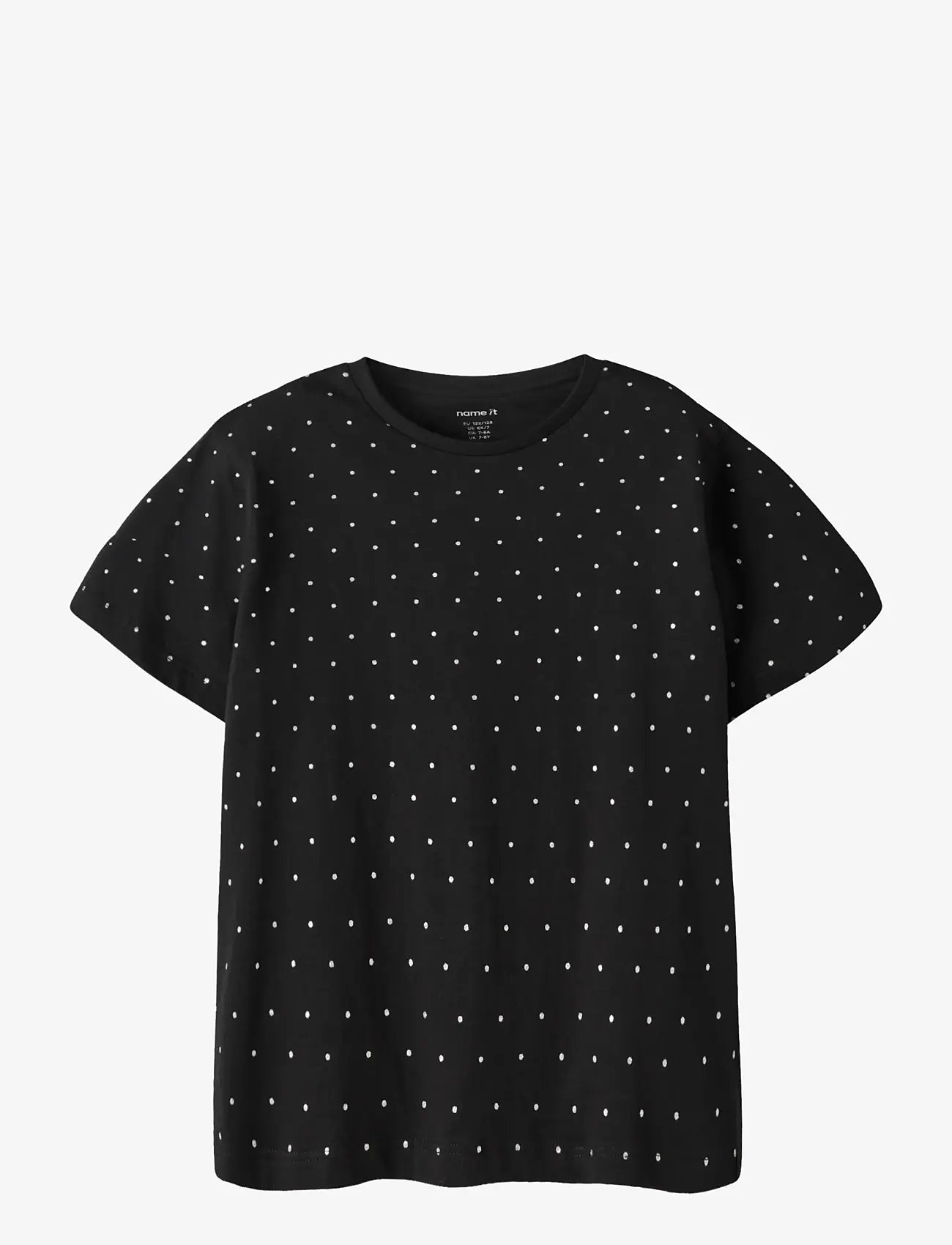 name it - NKFRUAJA SS NREG TOP NOOS - kortærmede t-shirts - black - 0