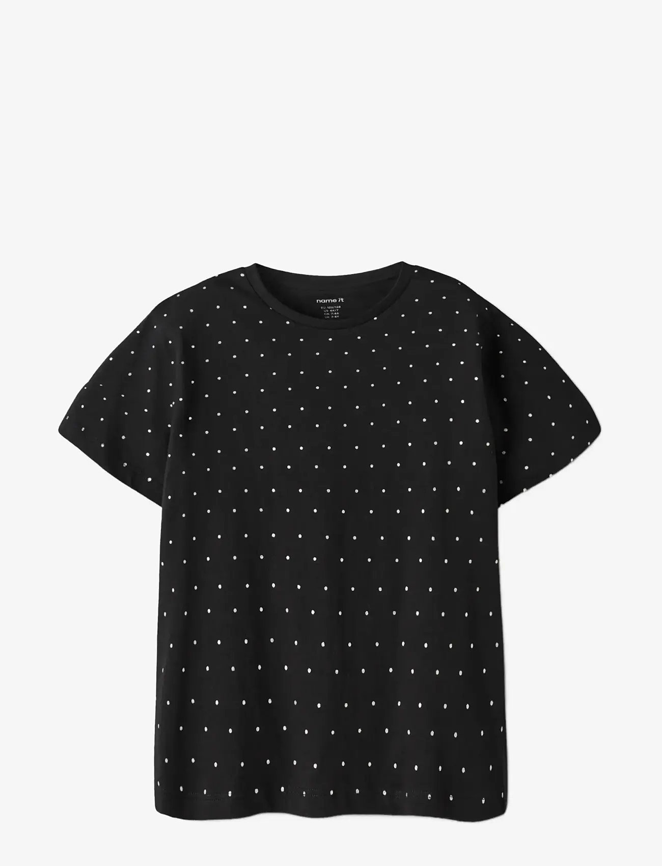 name it - NKFRUAJA SS NREG TOP NOOS - kortærmede t-shirts - black - 2