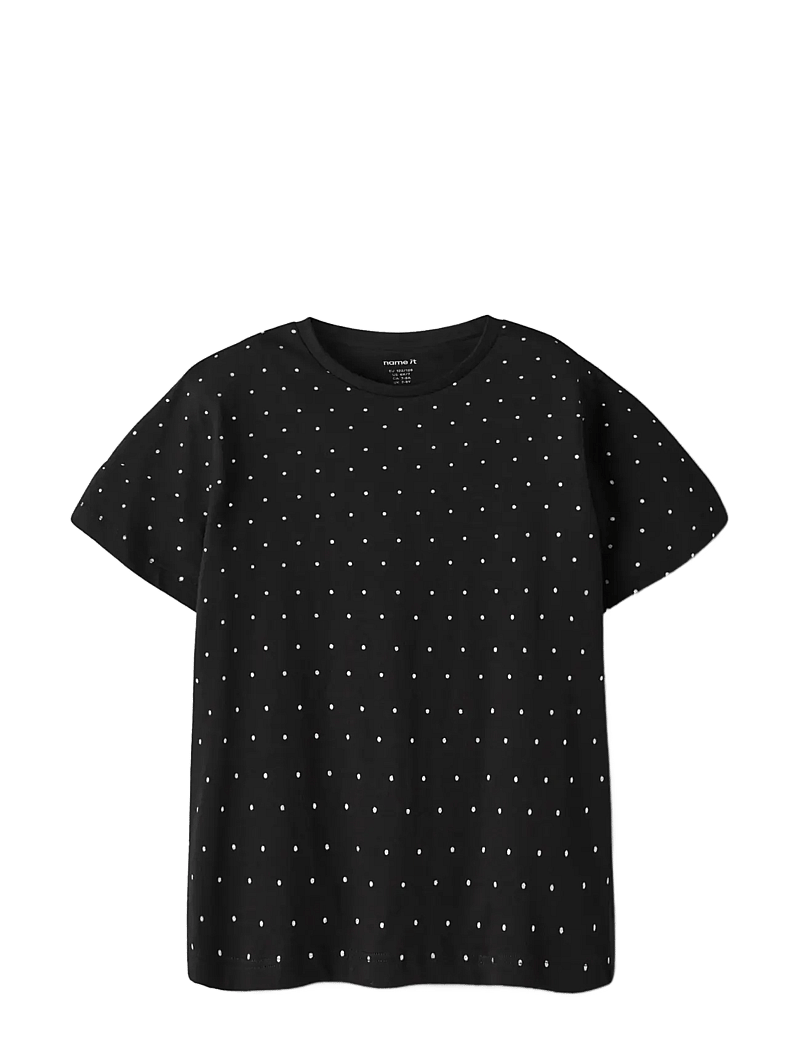 name it - NKFRUAJA SS NREG TOP NOOS - kortærmede t-shirts - black - 2