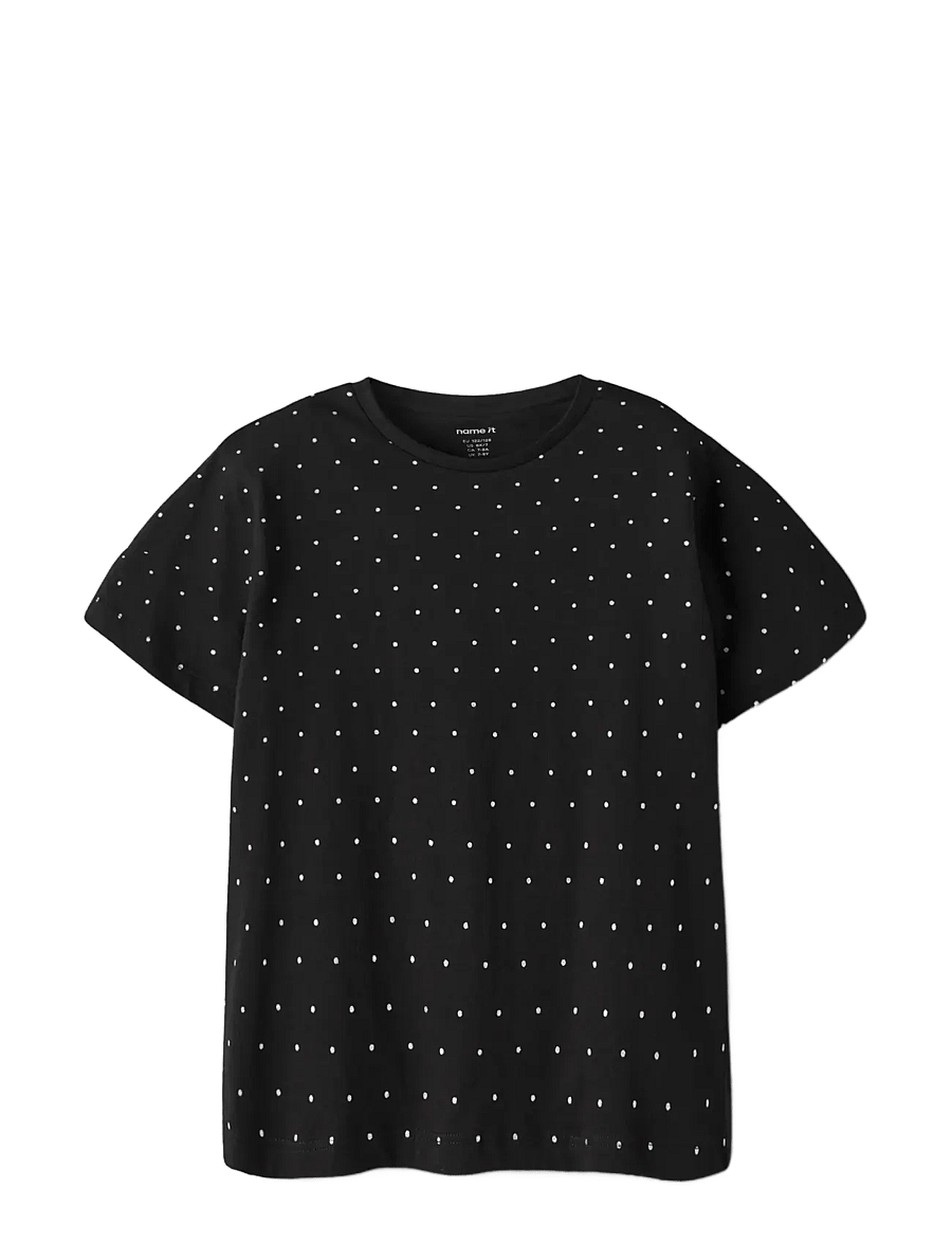 name it - NKFRUAJA SS NREG TOP NOOS - lühikeste varrukatega t-särgid - black - 2
