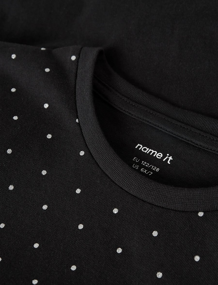 name it - NKFRUAJA SS NREG TOP NOOS - lühikeste varrukatega t-särgid - black - 3