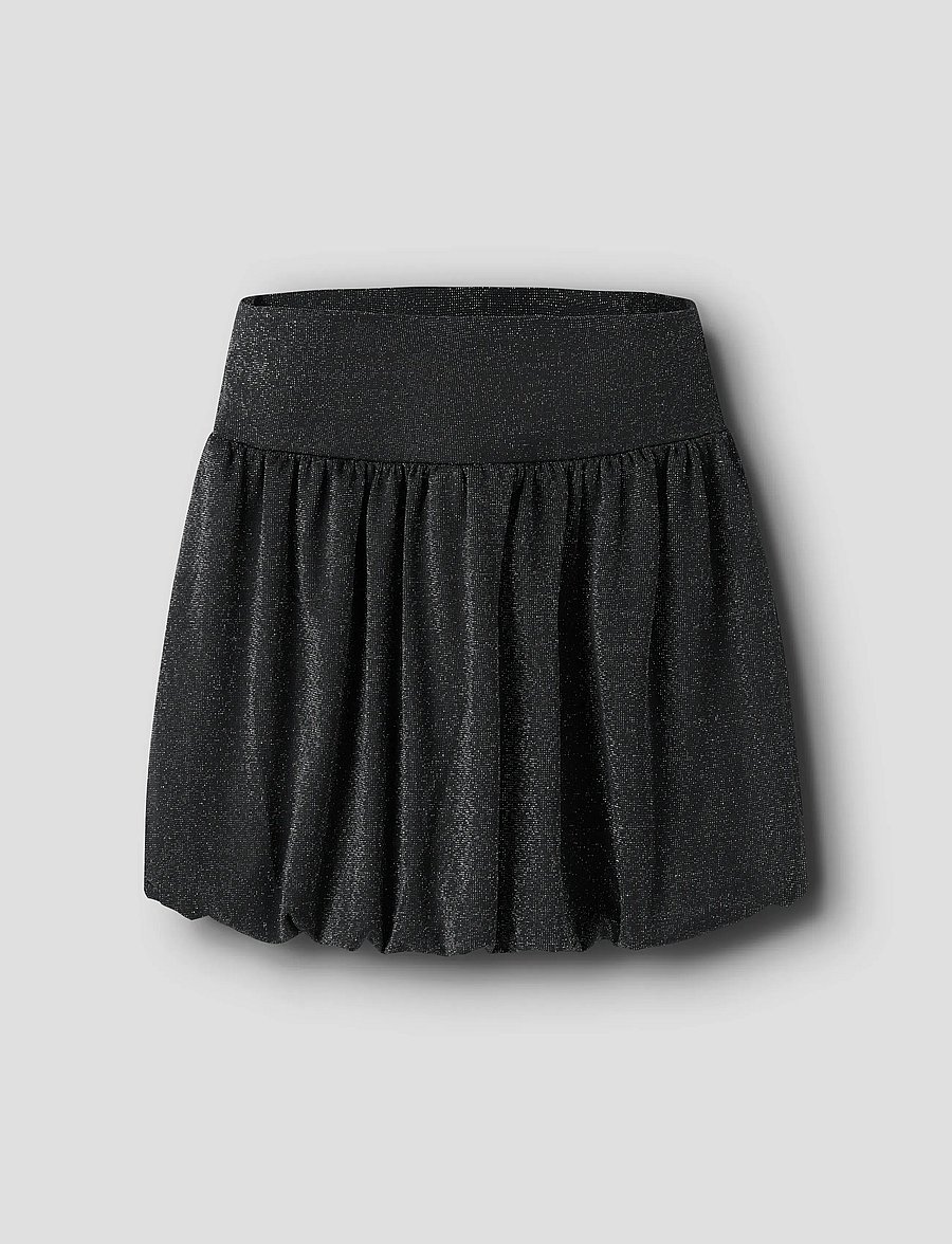 name it - NKFROISIN BALLOON SKIRT - korte nederdele - black - 0