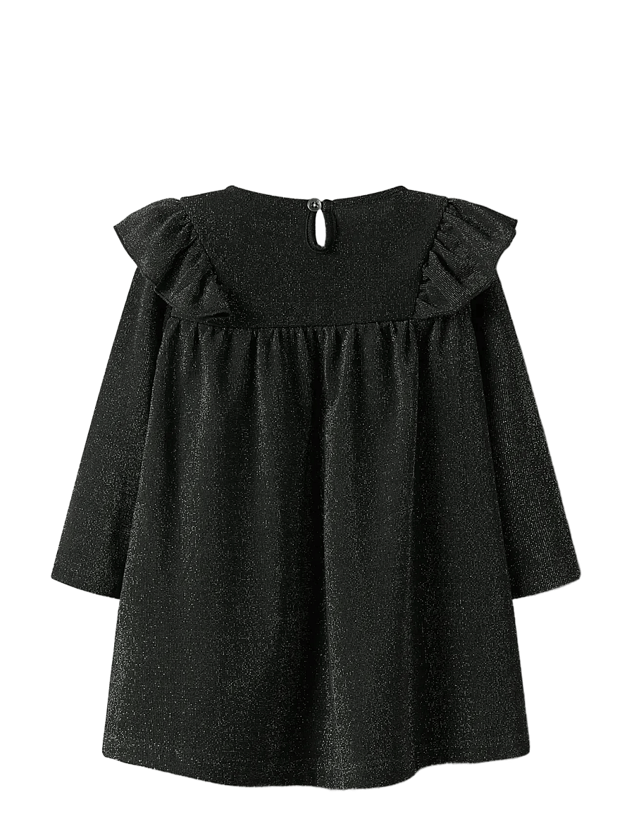 name it - NMFROISIN M LS DRESS - festklänningar - black - 2