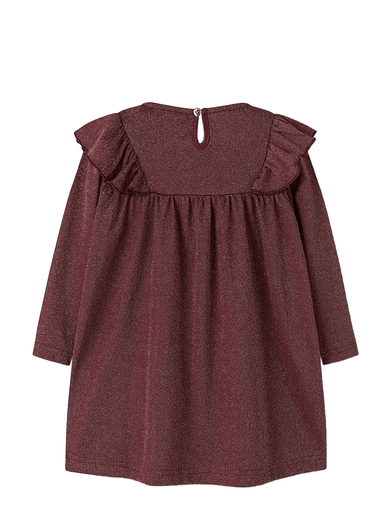 name it - NMFROISIN M LS DRESS - festkjoler - burgundy - 1