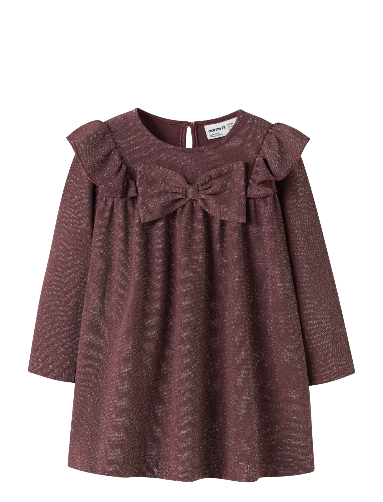 name it NMFROISIN M LS DRESS - Børn - CATAWBA GRAPE / burgundy