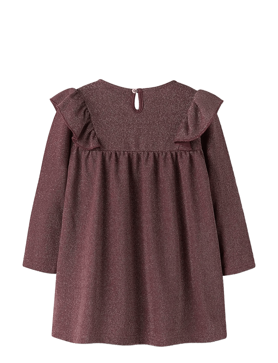 name it - NMFROISIN M LS DRESS - festkjoler - catawba grape - 1