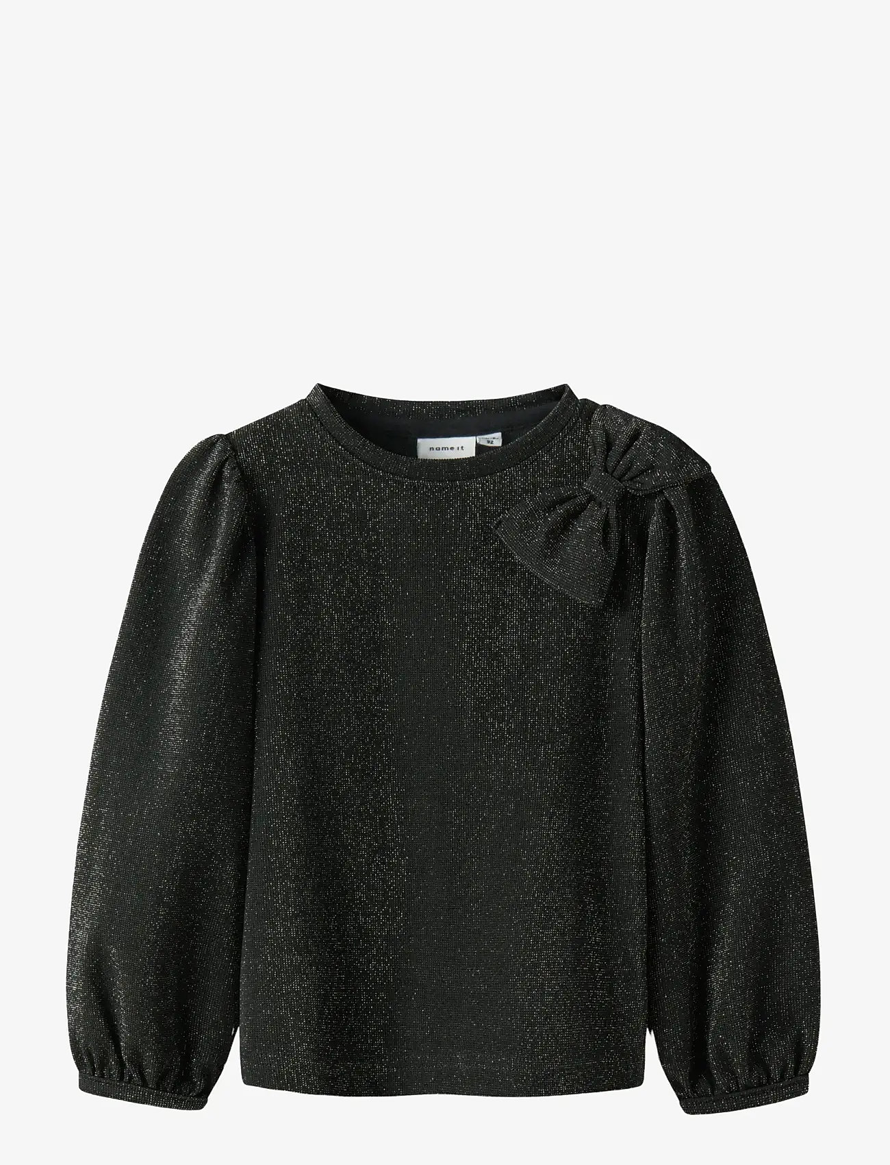 name it - NMFROISIN LS TOP - pikkade varrukatega t-särgid - black - 0