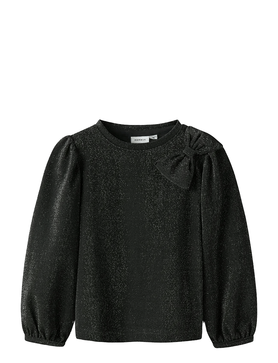 name it - NMFROISIN LS TOP - langärmelig - black - 1