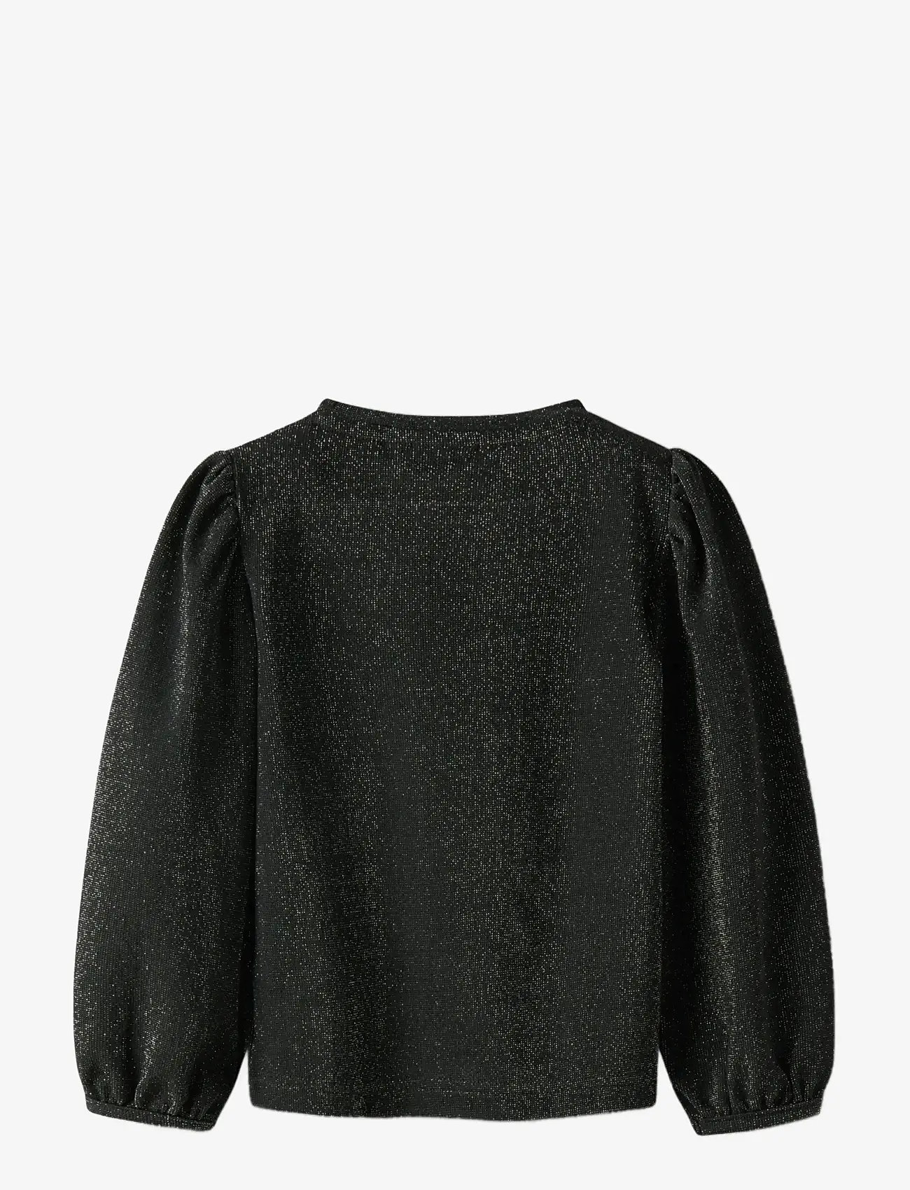 name it - NMFROISIN LS TOP - pikkade varrukatega t-särgid - black - 1