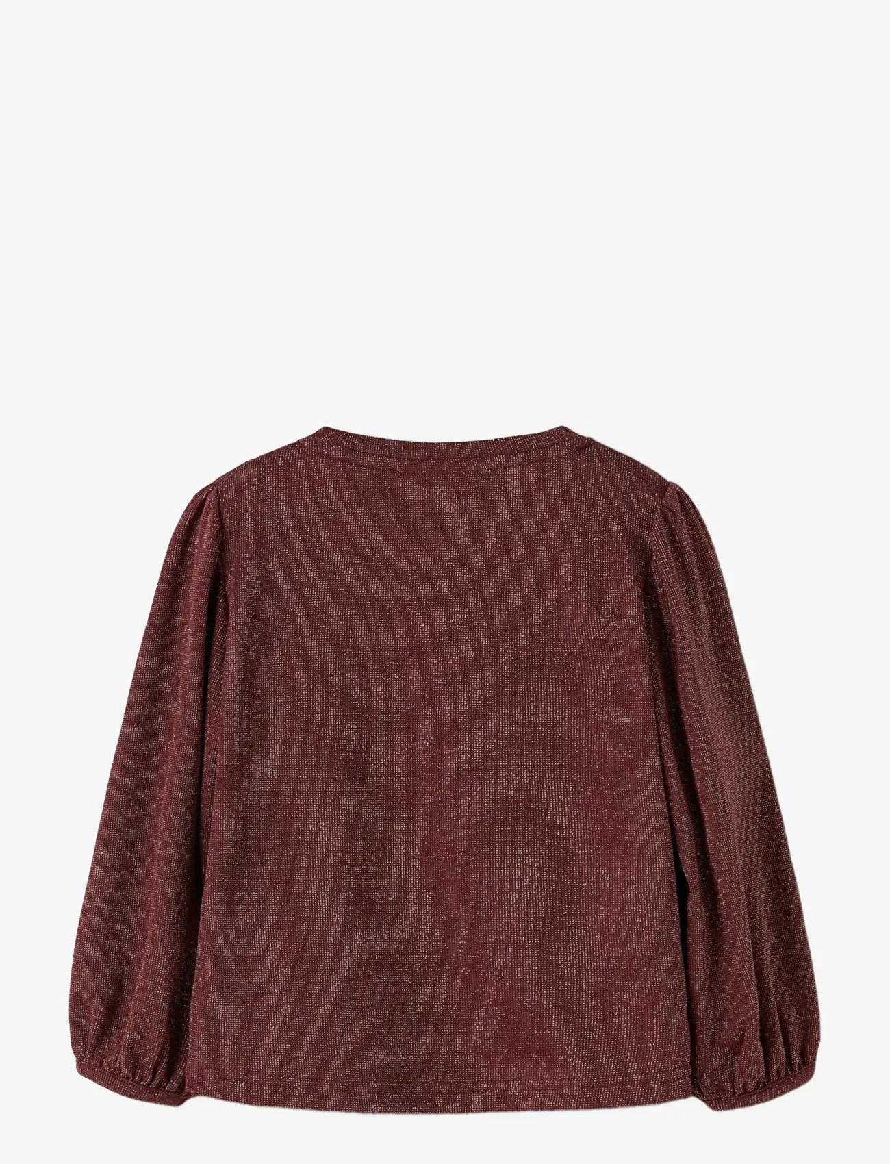 name it - NMFROISIN LS TOP - pikkade varrukatega t-särgid - burgundy - 2