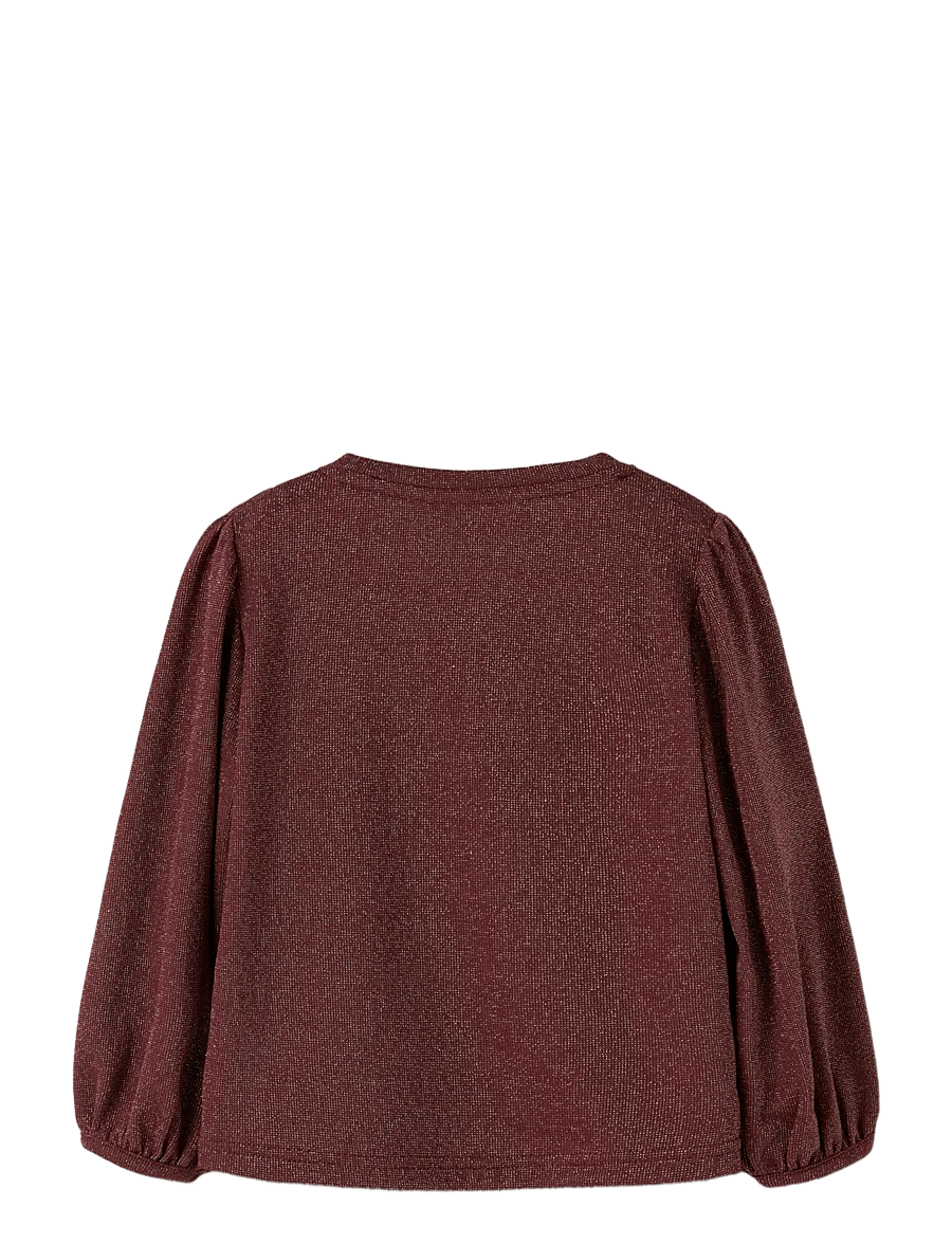 name it - NMFROISIN LS TOP - langärmelig - burgundy - 2