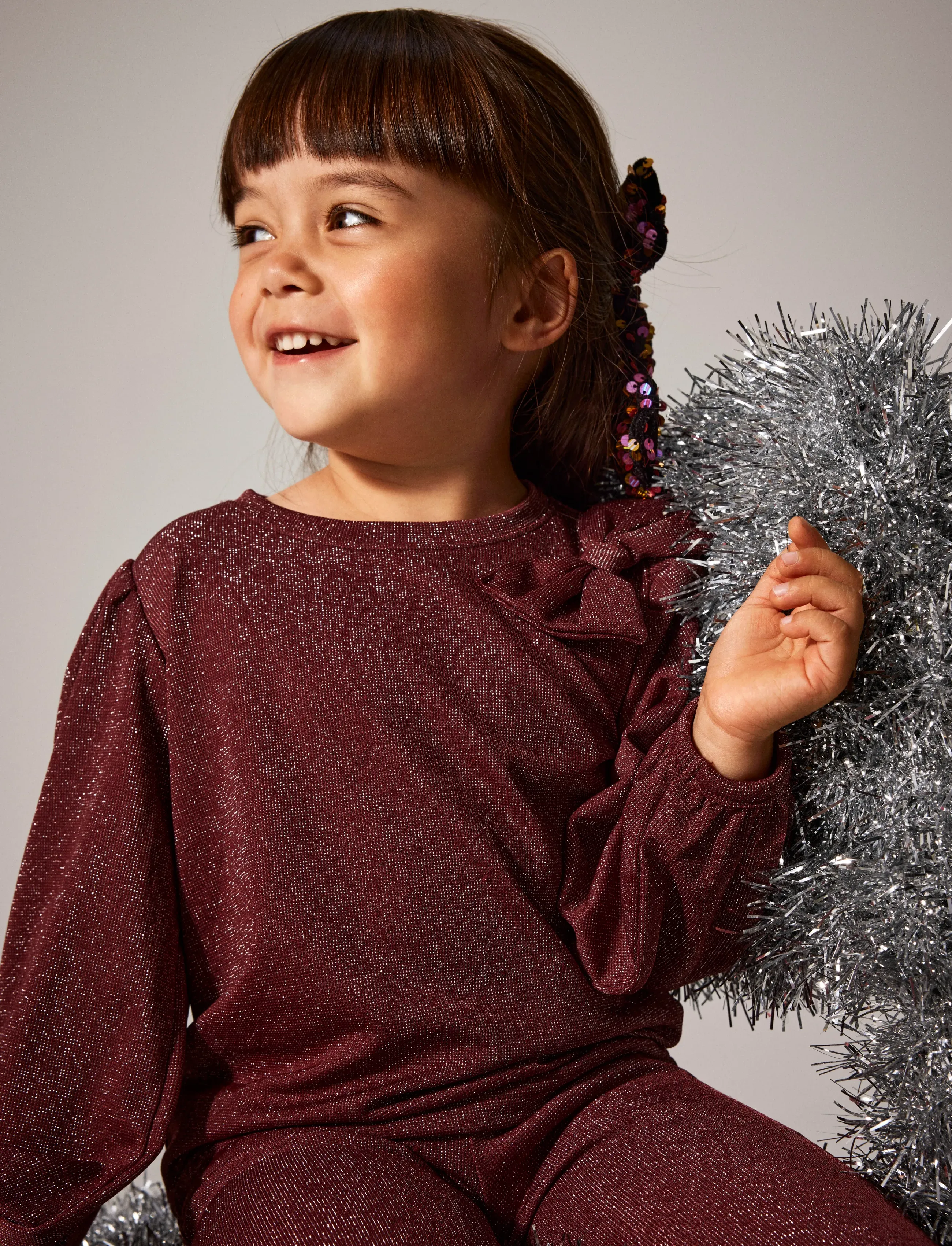 name it NMFROISIN LS TOP - Toppar & T-shirts - BURGUNDY / burgundy