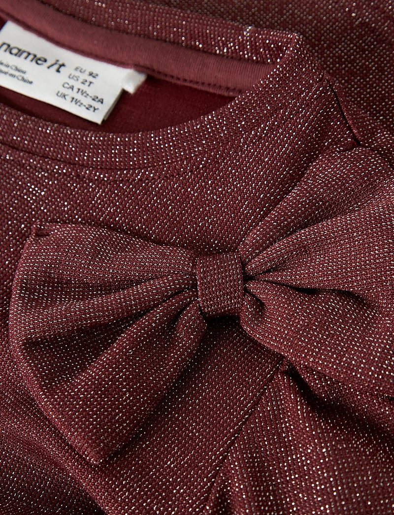 name it - NMFROISIN LS TOP - langärmelig - burgundy - 4