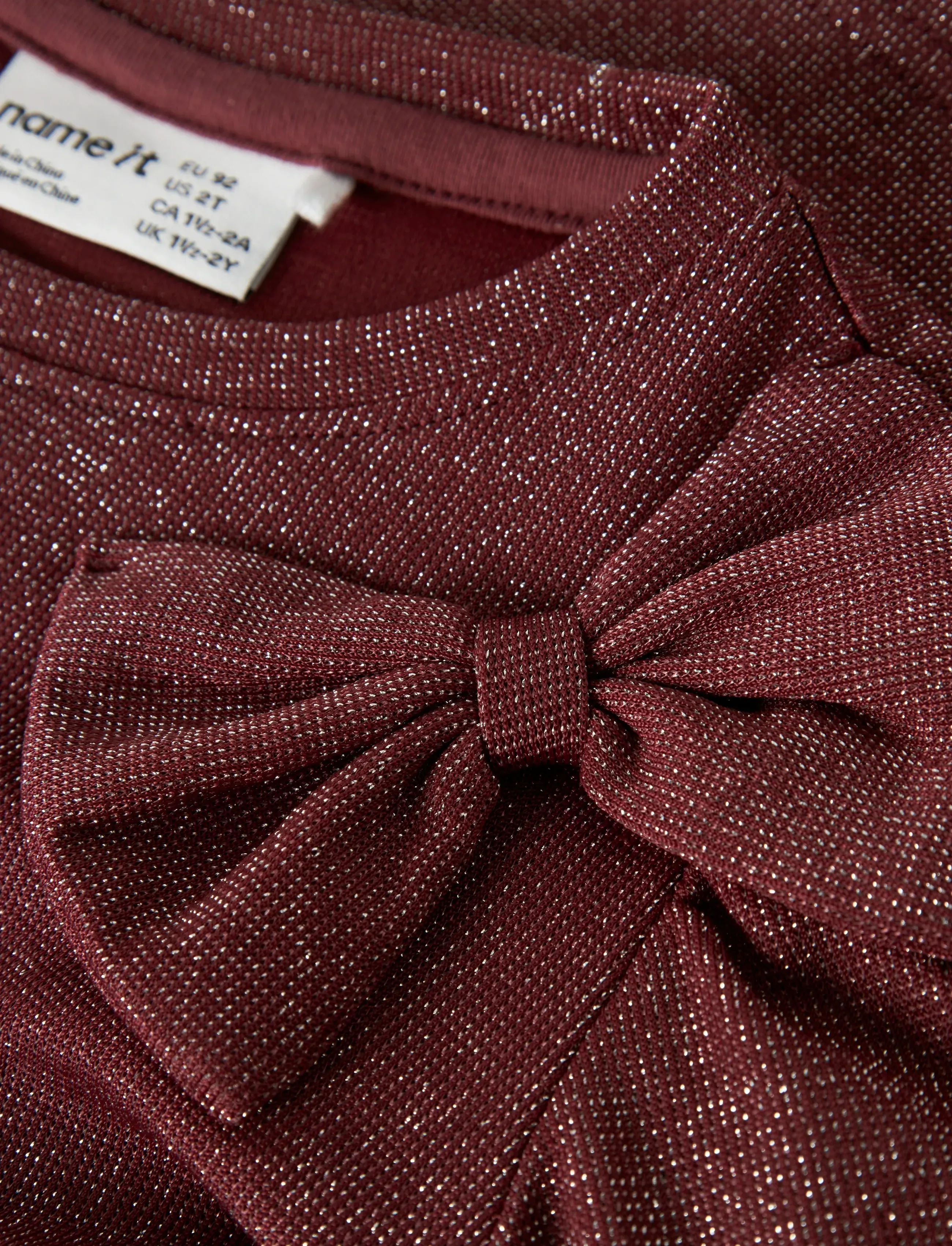 name it - NMFROISIN LS TOP - langärmelig - burgundy - 4