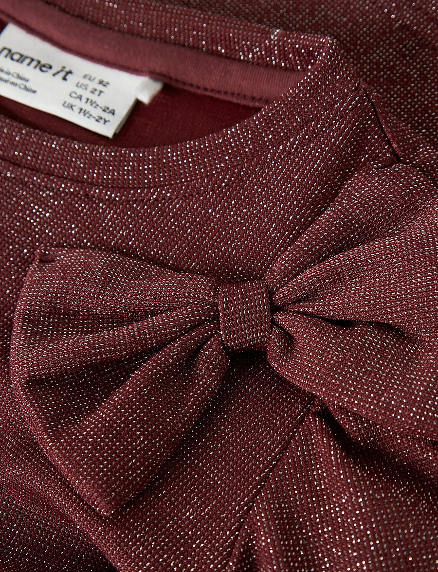 name it - NMFROISIN LS TOP - langärmelig - burgundy - 4