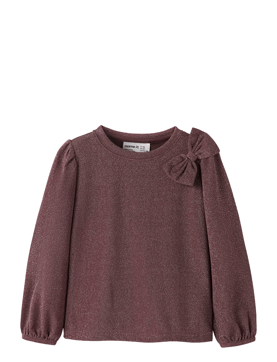 name it - NMFROISIN LS TOP - langärmelig - catawba grape - 0