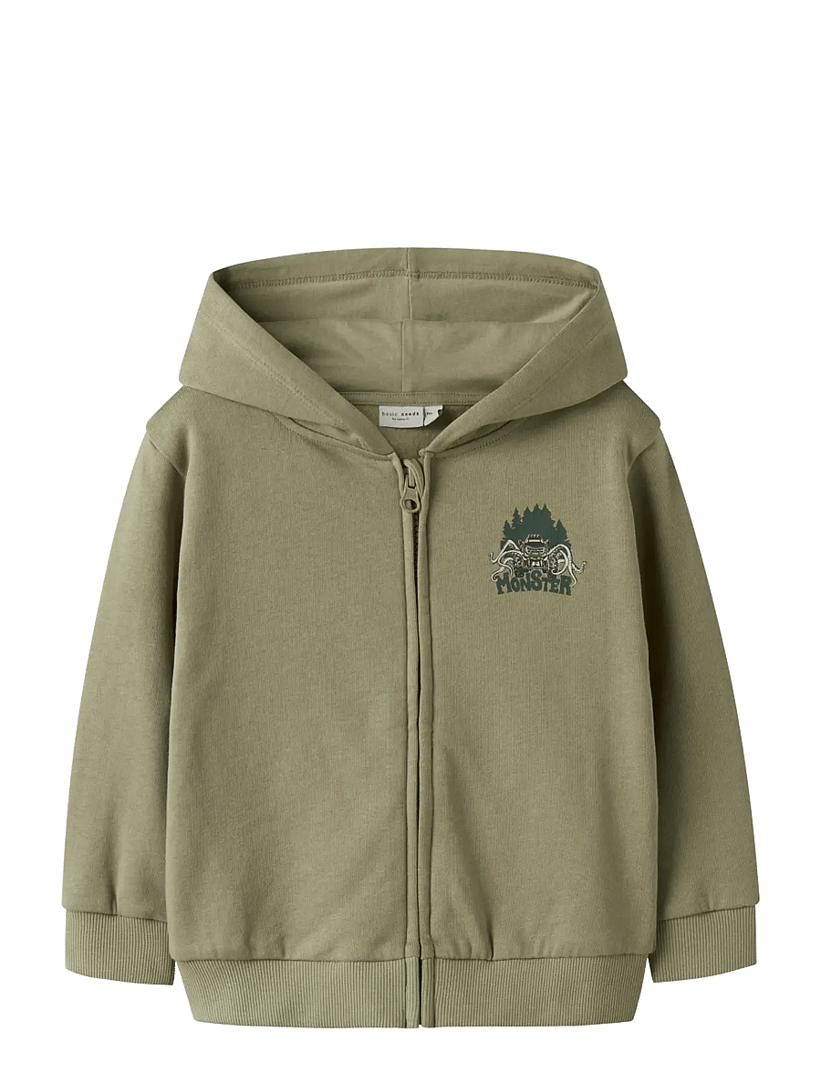 name it - -NMMVOLTINUS NREG SWEAT CARD WH BRU - kapuzenpullover - mermaid - 1