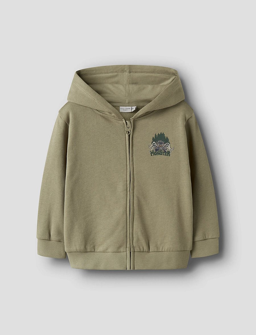 name it - -NMMVOLTINUS NREG SWEAT CARD WH BRU - kapuzenpullover - mermaid - 0