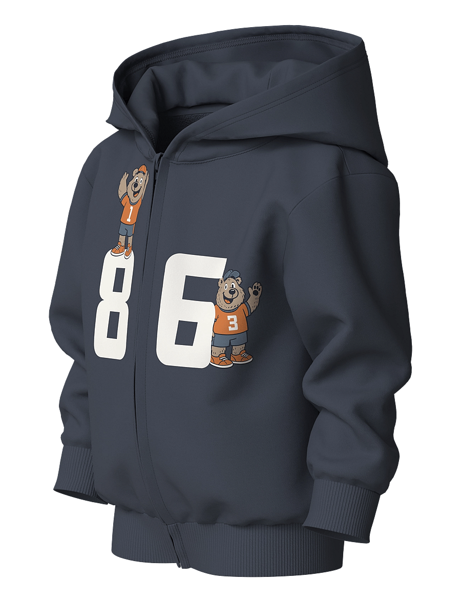 name it - -NMMVOLTINUS NREG SWEAT CARD WH BRU - kapuzenpullover - ombre blue - 2