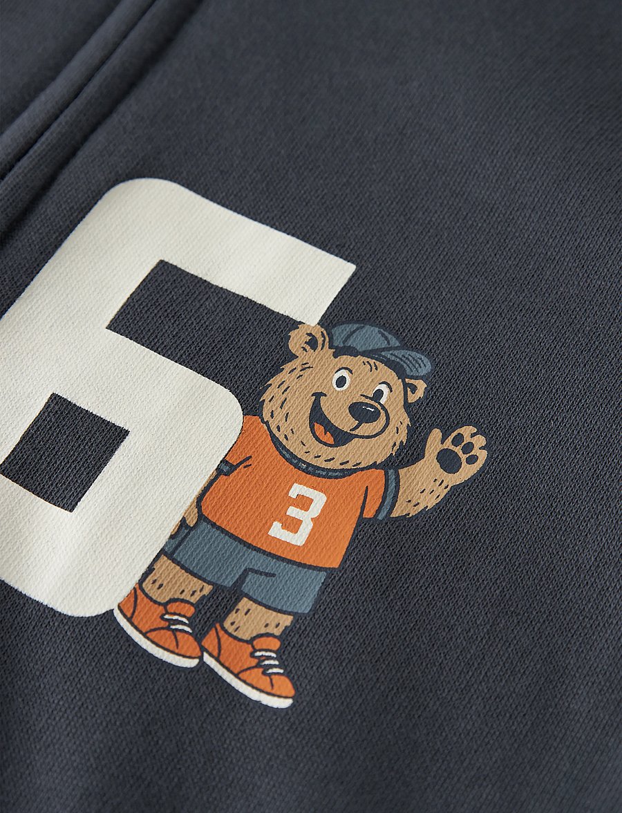 name it - -NMMVOLTINUS NREG SWEAT CARD WH BRU - kapuzenpullover - ombre blue - 3
