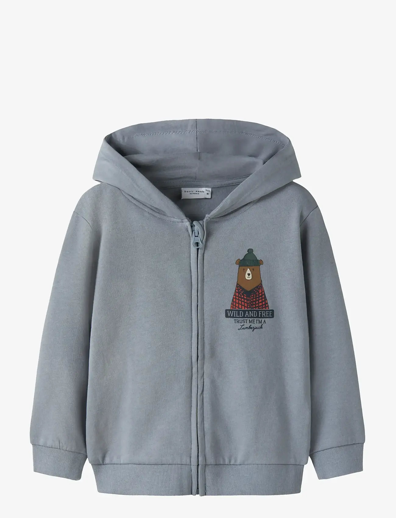 name it - NMMVOLTINUS NREG SWEAT CARD WH BRU - kapuutsiga dressipluusid - tradewinds - 1