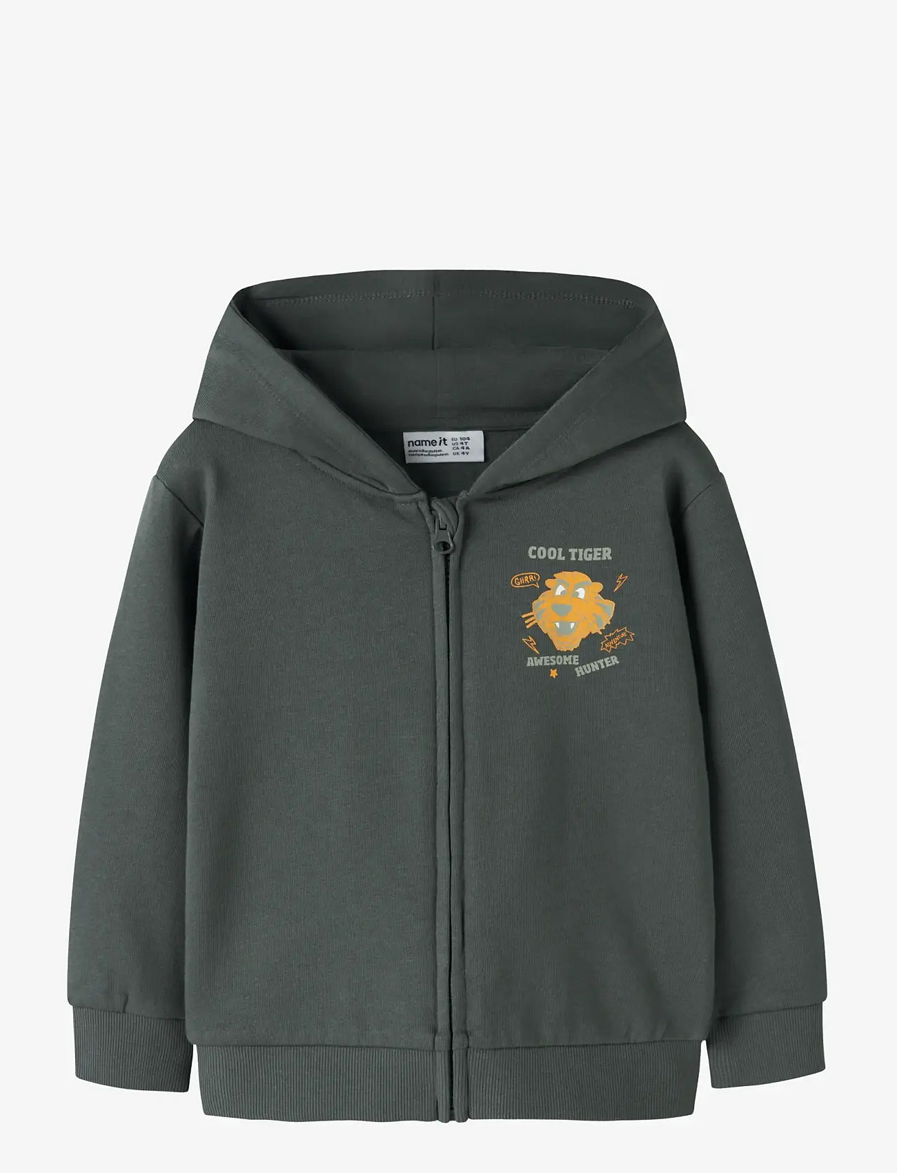 name it - NMMVOLTINUS NREG SWEAT CARD WH BRU - hættetrøjer - urban chic - 0