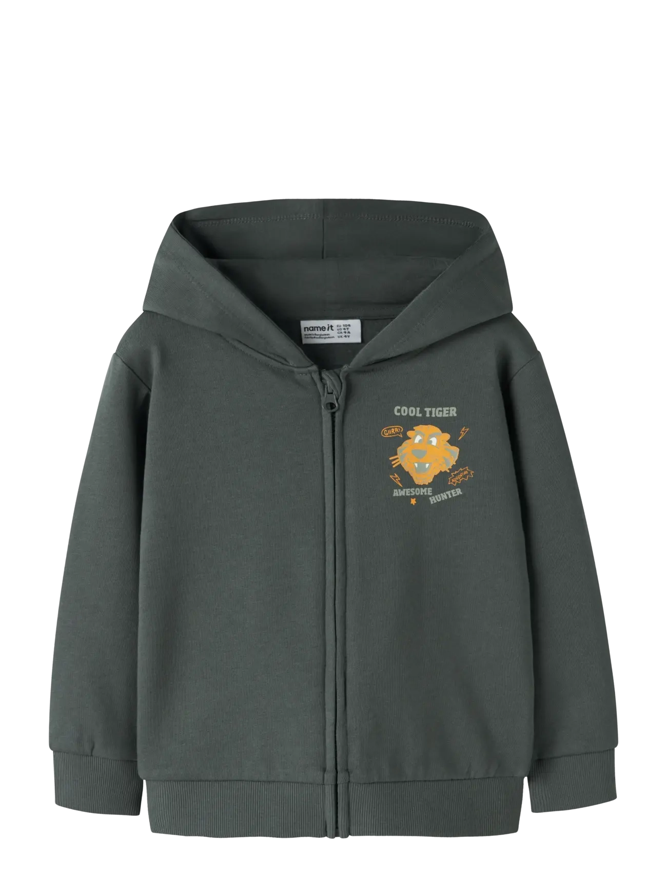 name it NMMVOLTINUS NREG SWEAT CARD WH BRU - Kläder - URBAN CHIC / grey