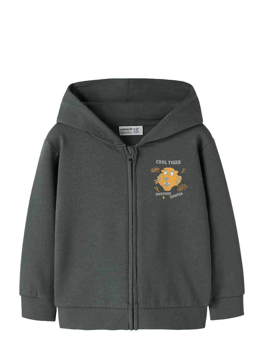 name it - -NMMVOLTINUS NREG SWEAT CARD WH BRU - hættetrøjer - urban chic - 0