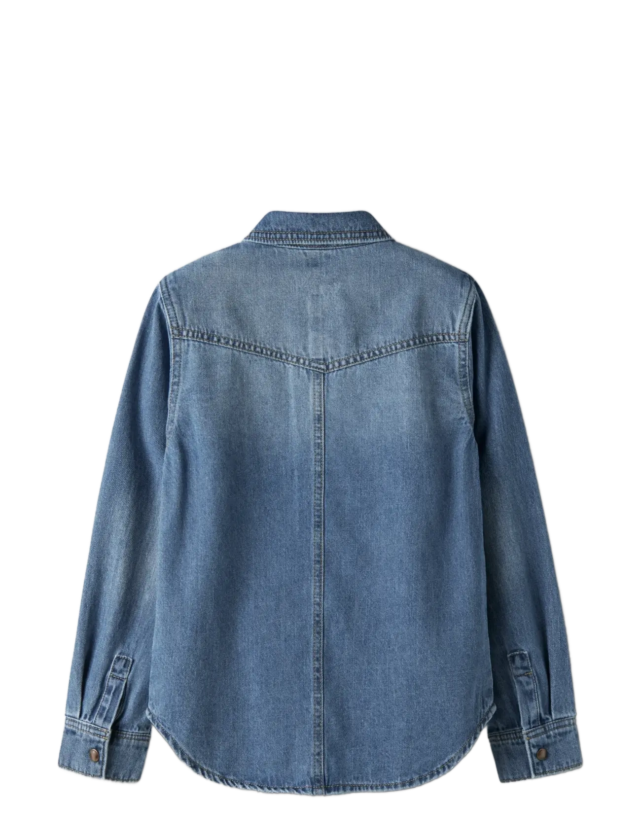 name it - NKMKIM OZ DNM LS SHIRT 6677-OZ T - skyrtur - medium blue denim - 2