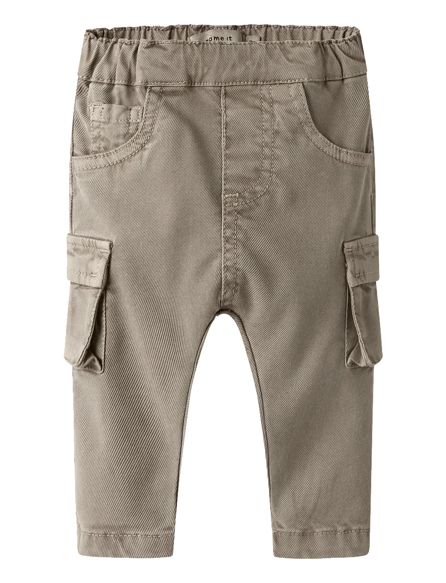name it - NBMBEN BAGGY CARGO TWI PANT 8950-PO NOOS - cargohosen - chinchilla - 1