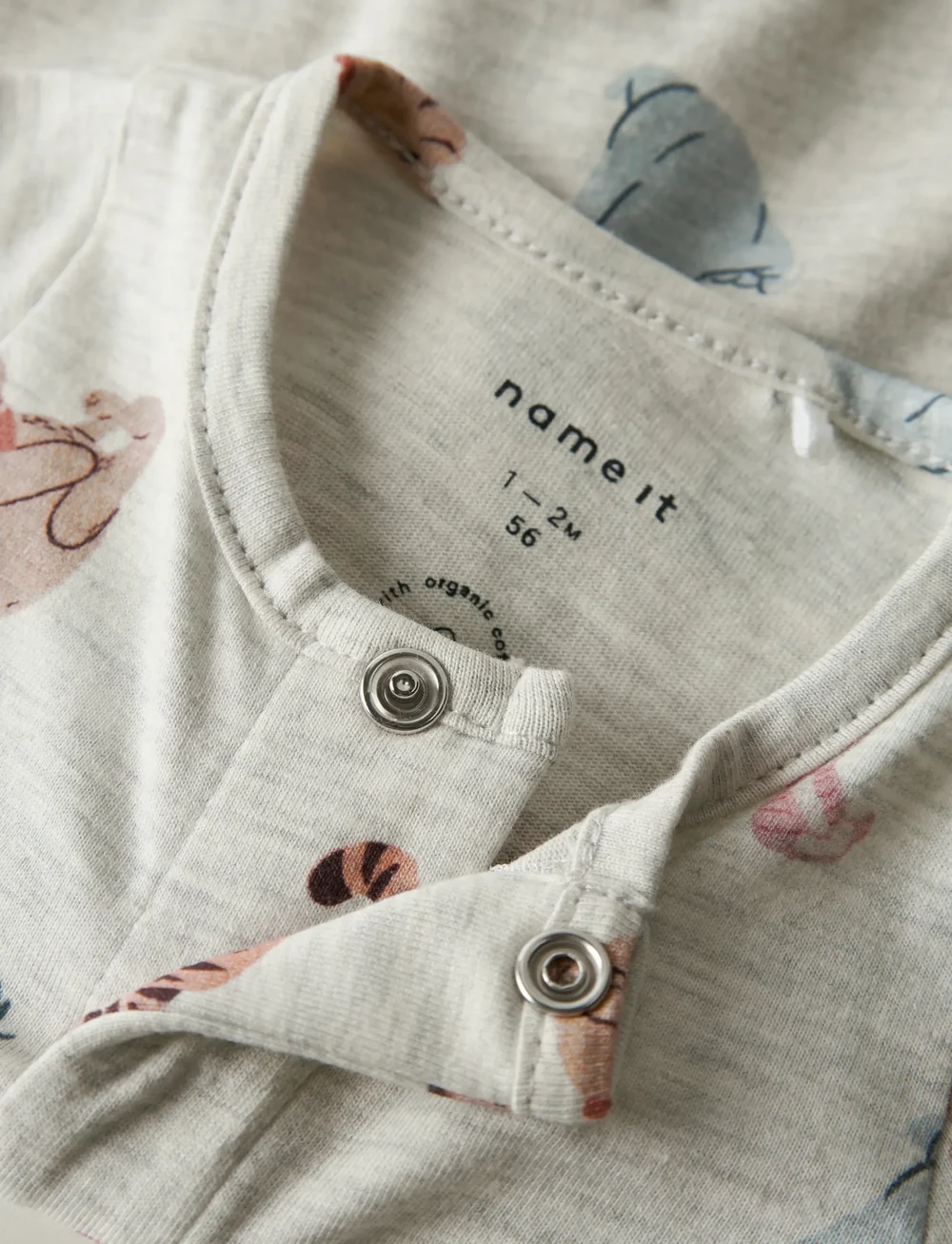 name it - NBNOLLU POOH LS NIGHTSUIT WDI - miego kombinezonai - peyote melange - 3