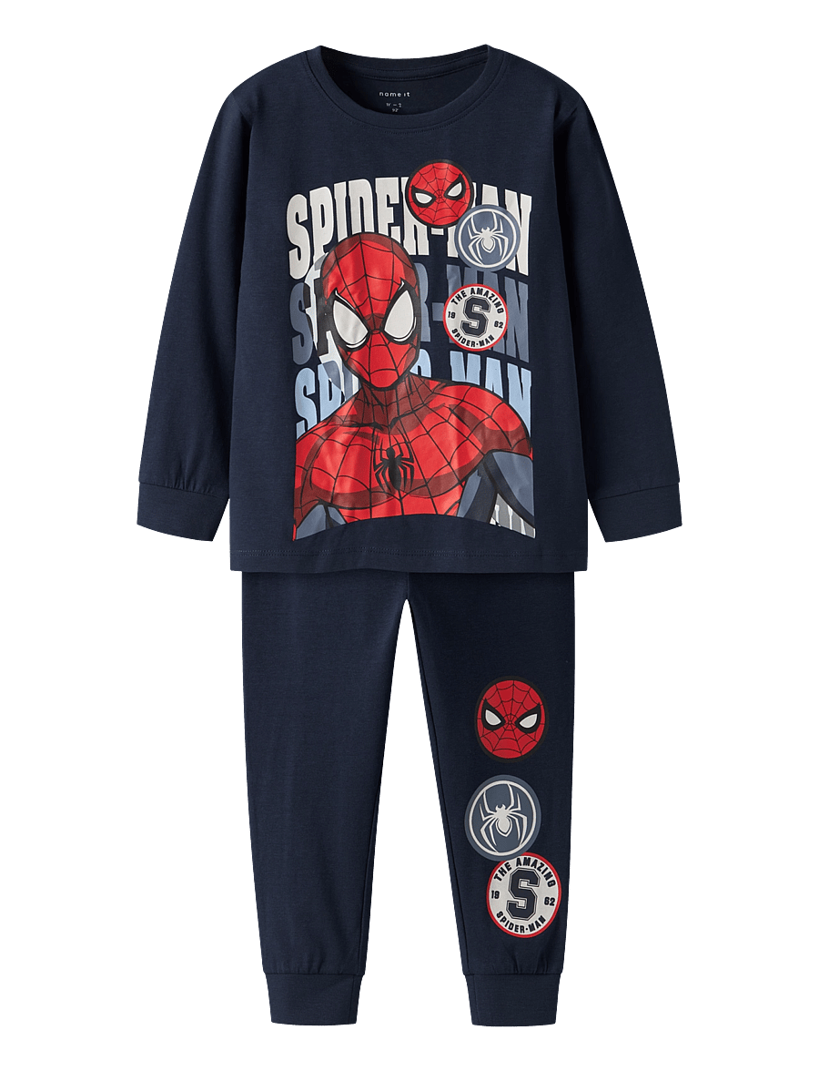 name it - NMMOCTI SPIDER LS NIGHTSET MAR - pyjama-sets - navy blazer - 0