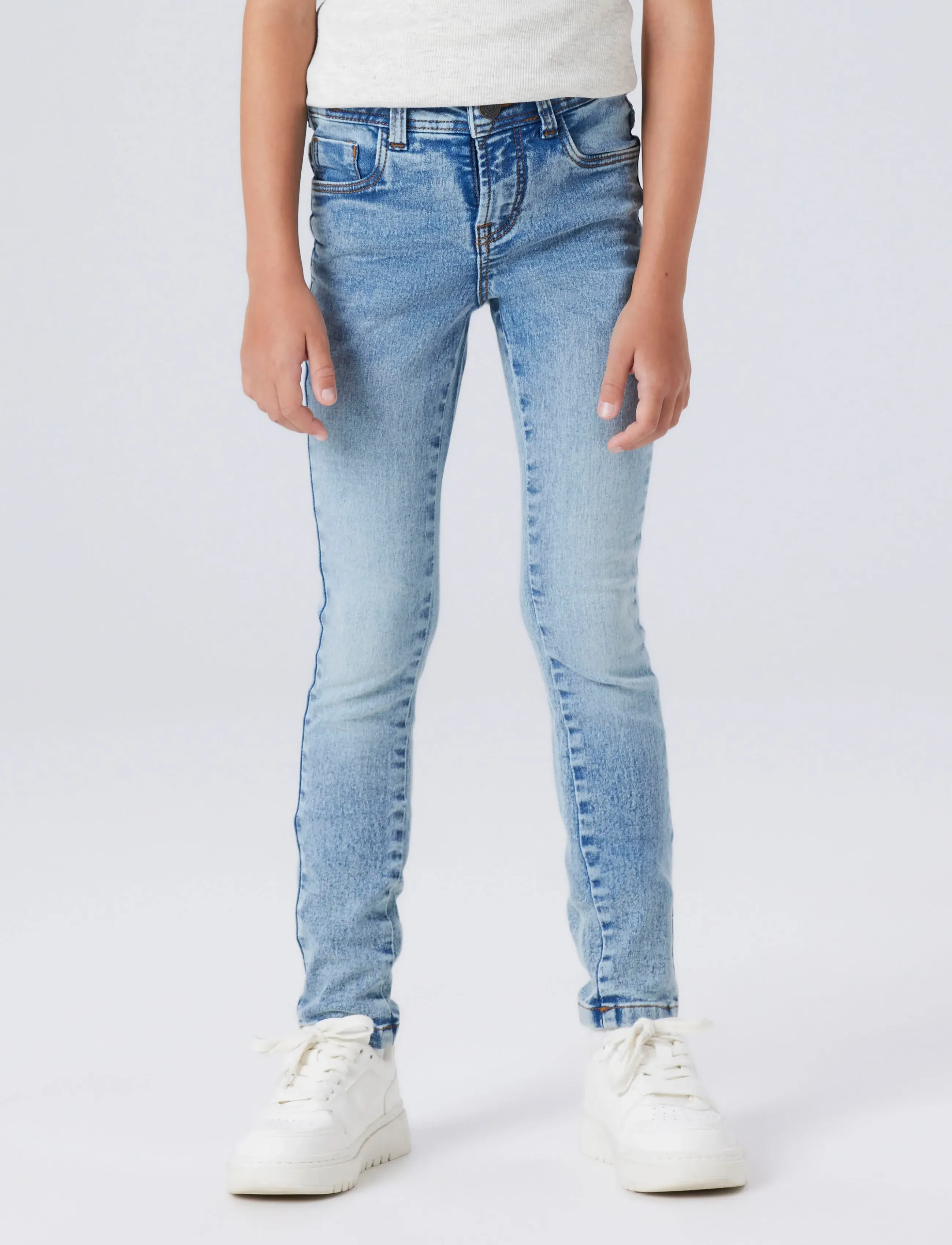 name it NKFPOLLY SKINNY JEANS 5070-LM NOOS - Liibuvad teksad - MEDIUM BLUE DENIM / blue