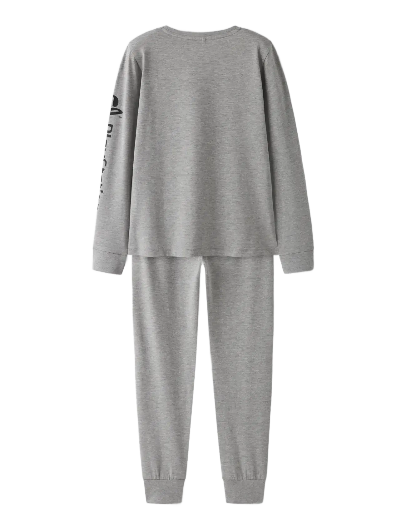 name it - NKMOLYMPOS PS LS NIGHTSET BFU - pyjama-sets - grey melange - 1