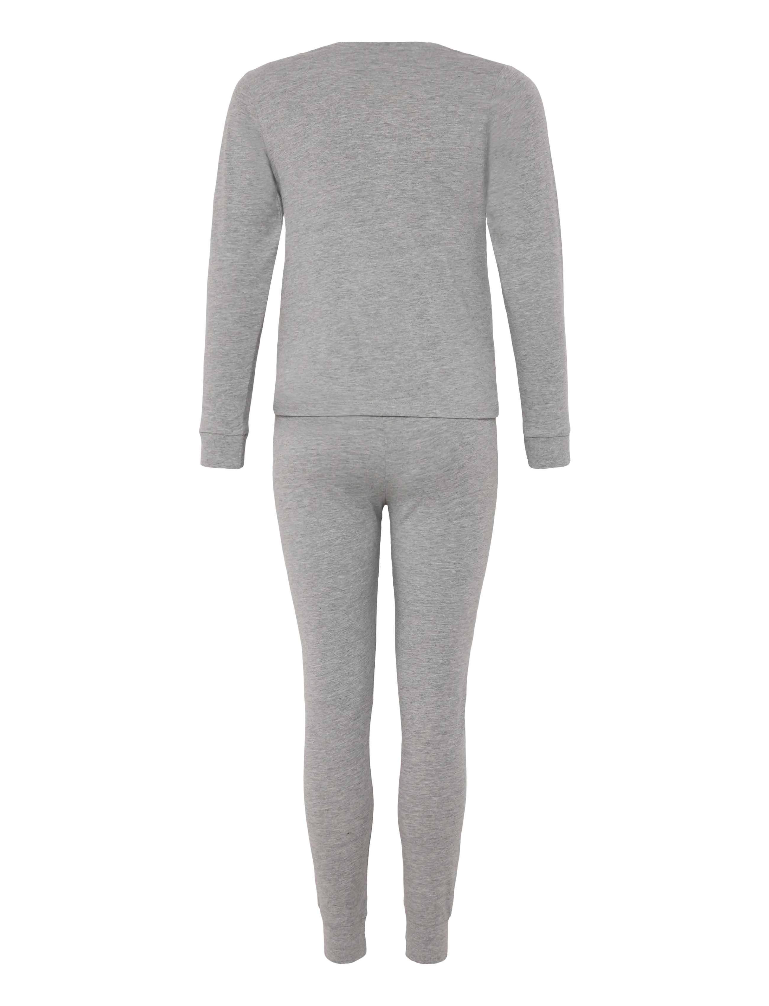 name it - NKMOLYMPOS PS LS NIGHTSET BFU - setit - grey melange - 1
