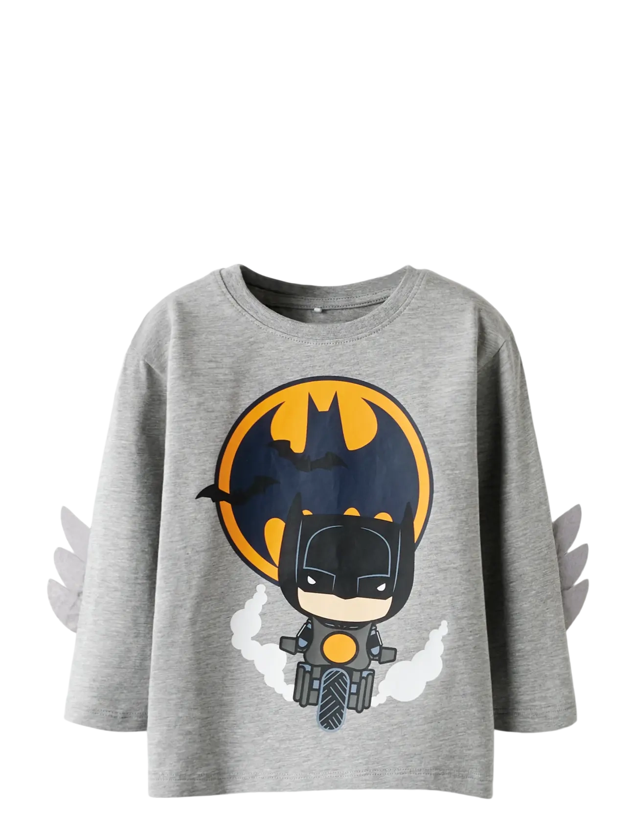name it NMMOLEJ BATMAN LS NREG TOP BOX WAB - Kläder - GREY MELANGE / grey