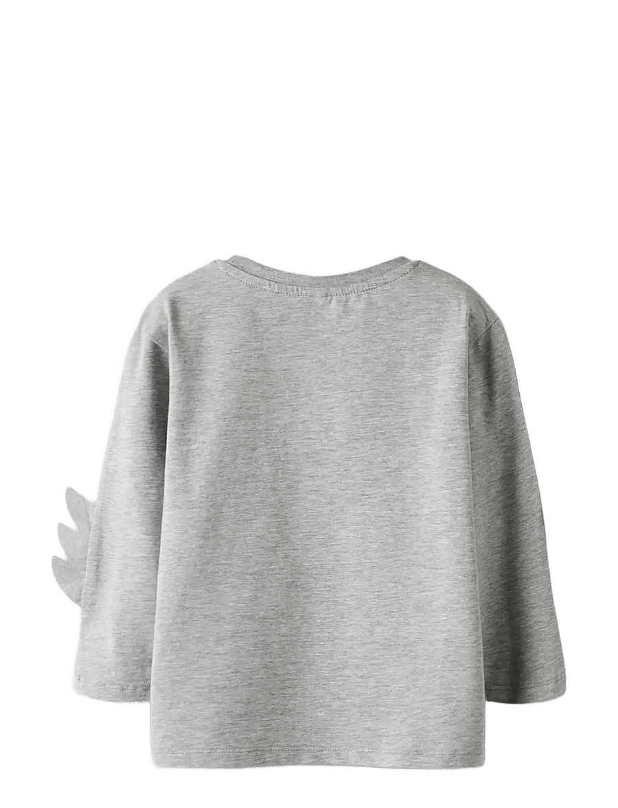 name it - NMMOLEJ BATMAN LS NREG TOP BOX WAB - langärmelig - grey melange - 1