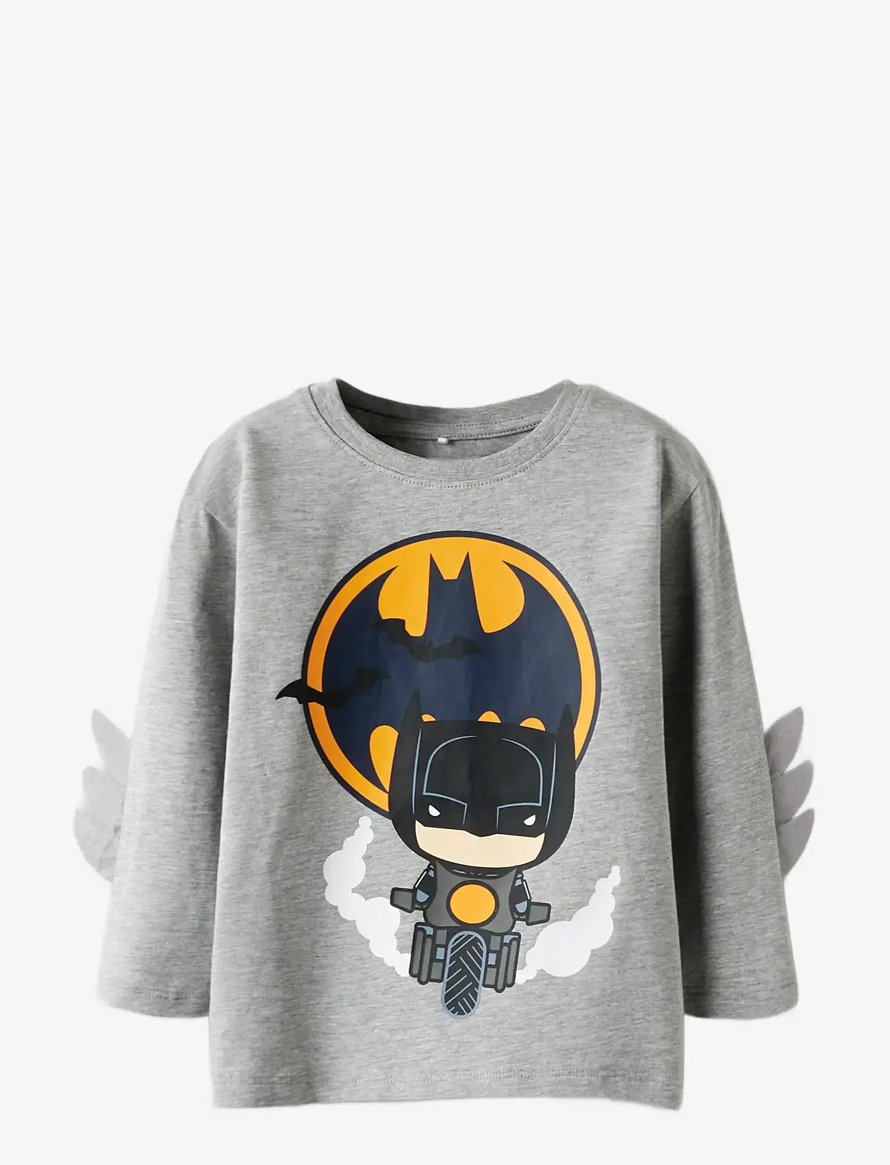 name it - NMMOLEJ BATMAN LS NREG TOP BOX WAB - langærmede t-shirts - grey melange - 2