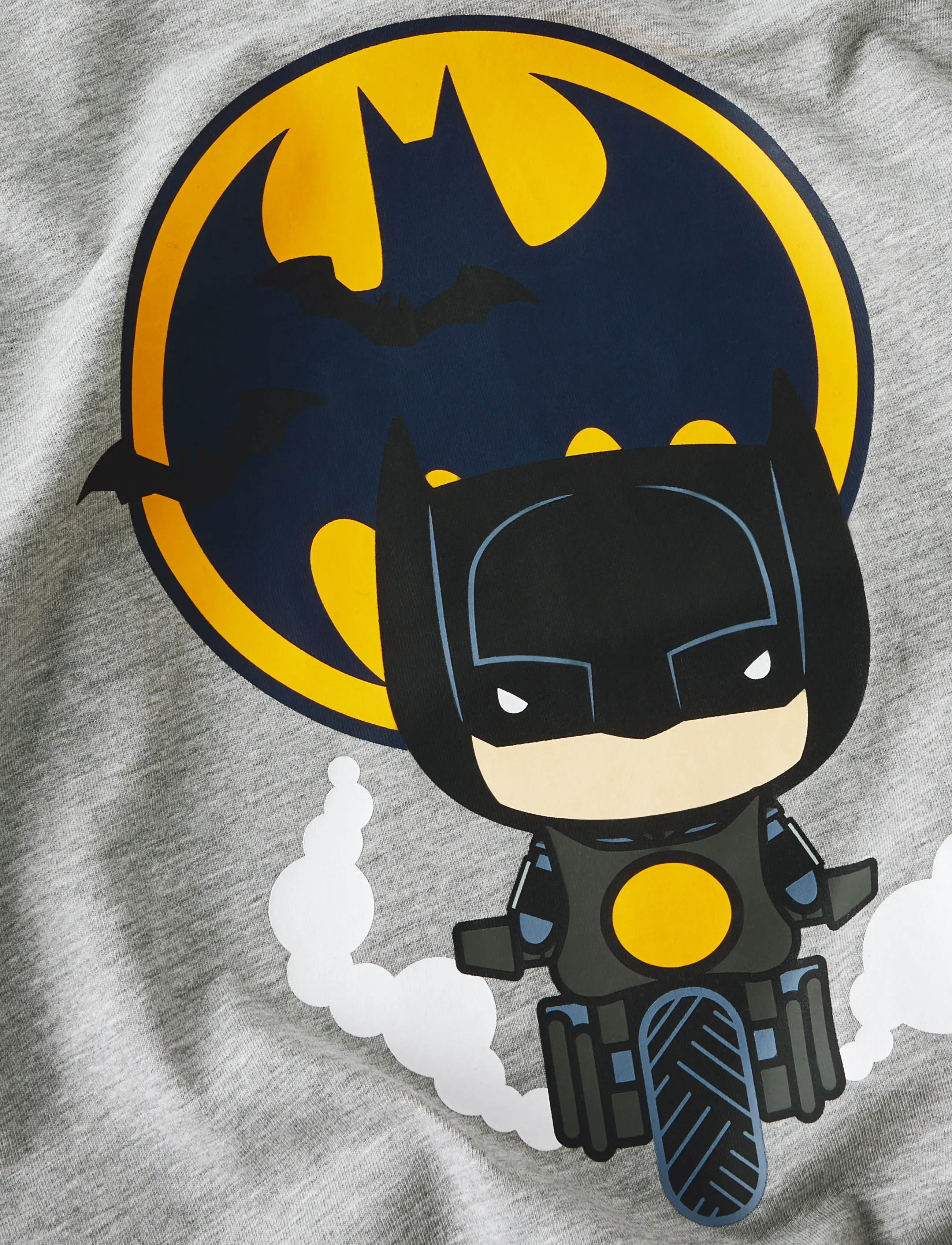 name it - NMMOLEJ BATMAN LS NREG TOP BOX WAB - long-sleeved t-shirts - grey melange - 3