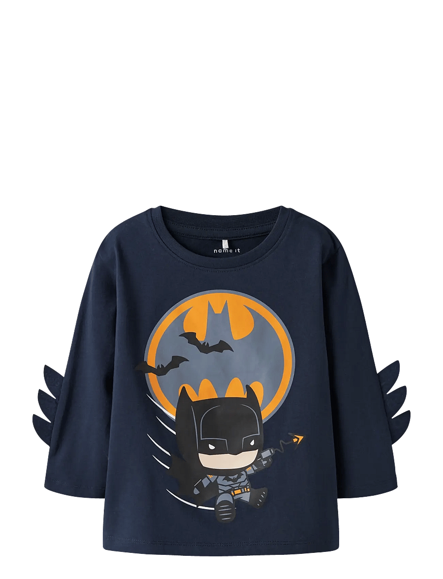 name it - NMMOLEJ BATMAN LS NREG TOP BOX WAB - långärmade t-shirts - navy blazer - 0