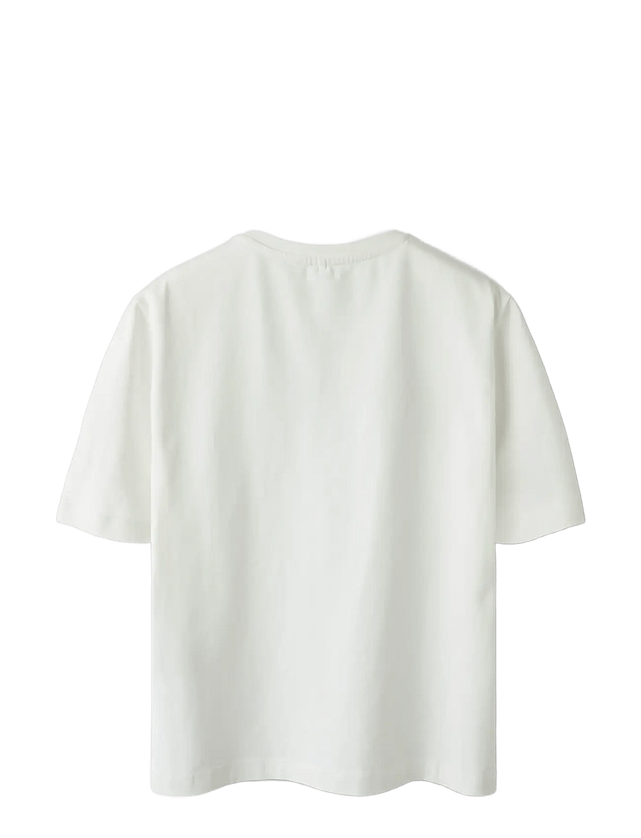 name it - NKMOCOLA FIFAE SS NREG TOP BOX VDE - lühikeste varrukatega t-särgid - cloud dancer - 2