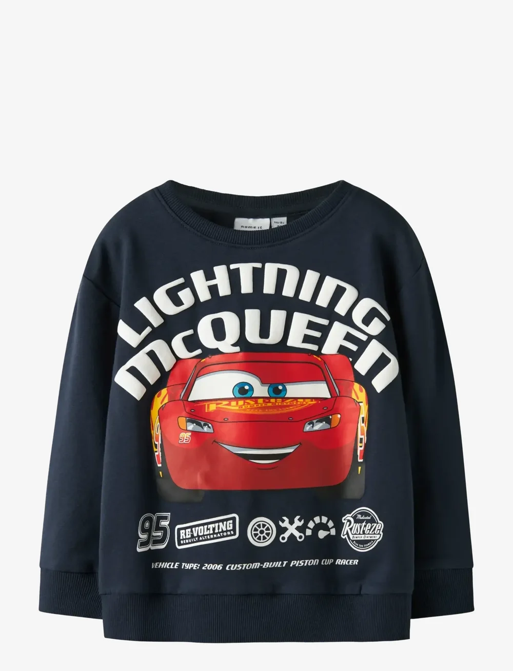 name it - NMMOSVALDO CARS NREG SWEAT BRU WDI - sweatshirts - navy blazer - 1